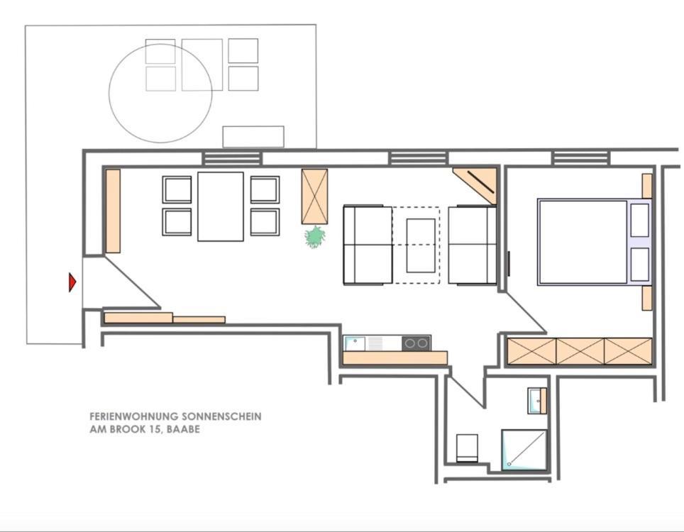 Sonnenschein Am Brook Apartment Baabe Ngoại thất bức ảnh